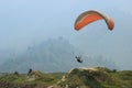 Paragliding over the Himalayas Pokhara, Nepal