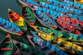 Colorful Rowboats on Lake Royalty Free Stock Photo