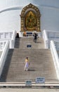 The famous World Peace Pagoda buddhist temple, Shanti Stupa, Pokhara Nepal