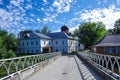 Pokrov, Vladimir region, Russia - September, 2020: Pokrovsky Holy Vvedensky Island Monastery. Orthodox female monastery on island