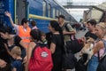 Evacuation train from Pokrovsk, Donetsk region, Ukraine