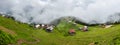 POKUT PLATEAU panoramic view with Kackar Mountains. Royalty Free Stock Photo