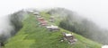 POKUT PLATEAU view with foggy weather. Rize, Turkey Royalty Free Stock Photo