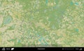 Polack District outlined, Belarus. Topographic Humanitarian Royalty Free Stock Photo