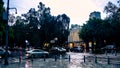 Polanco on a rainy day in CDMX Royalty Free Stock Photo