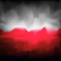 Poland abstract flag background for creative design. Graphic abstract dark background. Polish flag color texture. Nation patriotic