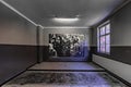 Poland Auschswitz 19-September 2018. View of a renovated room in one of the barracks of the Auschwitz museum, in which a large pic