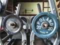 Poland Bar Bell Disc Gym. Royalty Free Stock Photo