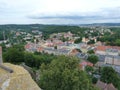 Poland, BolkÃÂ³w - the BolkÃÂ³w town visibly from castle. Royalty Free Stock Photo