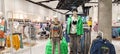 Poland, Bydgoszcz - September 29, 2022: Children\'s mannequins in shop. lothing fashion brand Reserved. Kids store clothes