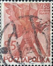 POLAND-CIRCA 1930 : A post stamp printed in Poland showing The 100th Anniversary of Polish November Uprising 1830