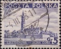 POLAND-CIRCA 1937 : A post stamp printed in Poland showing a historical scene on the occasion of The 20th Anniversary of the Repub