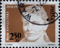 POLAND-CIRCA 1981 : A post stamp printed in Poland showing the portrait of the teacher and functionary of the Communist Party of P