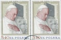 POLAND, circa 1982: postage stamp printed in Poland showing an image of John Paul II, circa 1982 Royalty Free Stock Photo