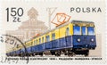 POLAND - CIRCA 1978: Stamp printed in Poland shows first electric train from 1936, circa 1978