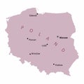 Poland cities map