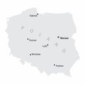 Poland cities map