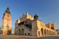 Poland, Cracow, Main Market Square, Sukiennice Cloth Hall Royalty Free Stock Photo