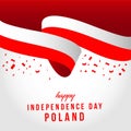 Happy Poland Independent Day Vector Template Design Illustration