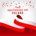 Happy Poland Independent Day Vector Template Design Illustration