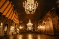 Poland-December 18,2021.Wieliczka Salt Mine.UNESCO heritage site near Krakow.Chambers of salt,salt lakes.World-famous tourist