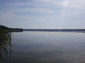 Poland, ÃÂeba - the Sarbsko lake. Royalty Free Stock Photo