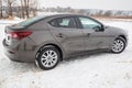 Compact car Mazda 3 Royalty Free Stock Photo