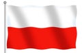 Poland Flag Royalty Free Stock Photo