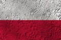 Poland flag on the background texture. Concept for designer solutions Royalty Free Stock Photo