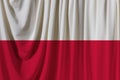 Poland flag on the background texture. Concept for designer solutions Royalty Free Stock Photo