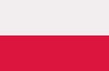 Poland flag vector Royalty Free Stock Photo