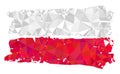 Poland Flag Triangle Filled Icon