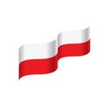 Poland flag, vector illustration Royalty Free Stock Photo