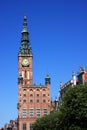 Poland Gdansk City hall Royalty Free Stock Photo