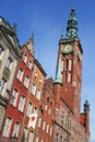 Poland. Gdansk city. Town hall Royalty Free Stock Photo