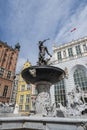 Poland Gdansk, street view of the old town hall in the old town in the center of Gdansk Poland