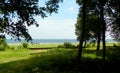 Poland, Gdansk, Westerplatte, view of the beach and the waters of the Gulf of Gdansk Royalty Free Stock Photo