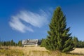 Poland, Gorce Mountains, Mountain Hut at Turbacz Royalty Free Stock Photo