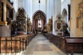 Old Town St. John Baptist Cathedral interior in Torun, Poland Royalty Free Stock Photo