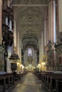 Poland, Greater Poland province, Torun - 2012/07/08: Old Town St. John Baptist Cathedral interior Royalty Free Stock Photo