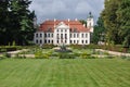 Poland Kozlowka palace with garden Royalty Free Stock Photo