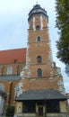 Poland, Krakow, Kazimierz, Corpus Christi Basilica, bell tower of the basilica Royalty Free Stock Photo