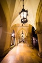 Poland, Krakow. Market Square at night.The Main Market Square in Royalty Free Stock Photo