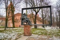 Poland. Krakow. Monument to Polish painter Jan Matejko. February 21, 2018