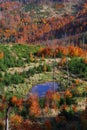 Poland landscape - Beskidy in autumn Royalty Free Stock Photo
