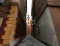 Poland, a lane in the old city of Warsaw, Royalty Free Stock Photo