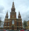 Poland, Lodz, Sienkiewicza street, Jesuit church