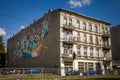 Poland, Lodz, Street Art, Mural by Spanish artist Kenor, created in 2011 for the Urban Forms project