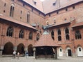 Poland, Malbork - the castle of the Teutonic Order. Royalty Free Stock Photo