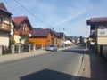 Poland, Malopolska, Szczawnica - old houses.